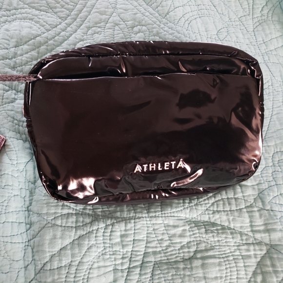 Athleta Shiny Black Crossbody Bag - Picture 3 of 9